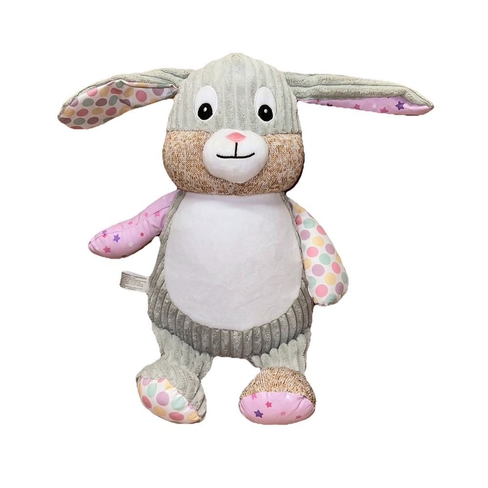 Cubbies Harlequin Bunny Cubby Starry Night Stuffed Plush Rabbit‎ Sensory EUC